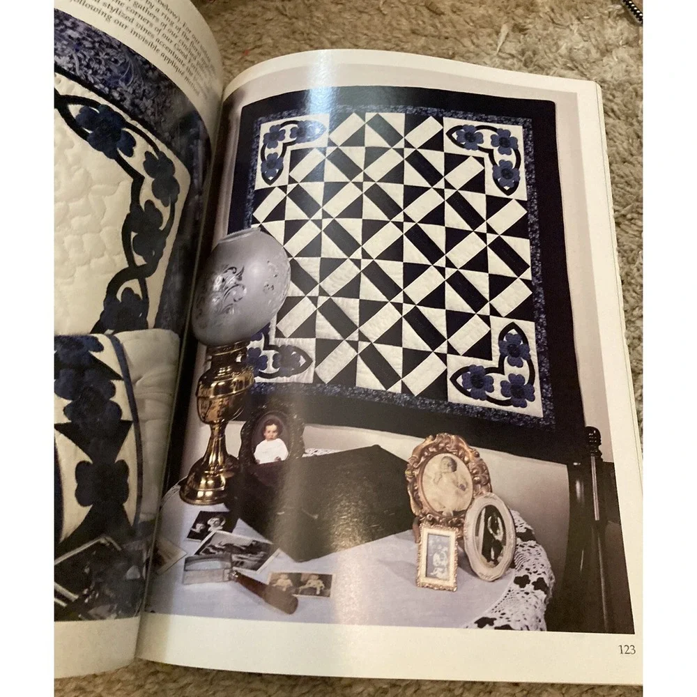 Blue Quilt Patterns Book Quick Method Easy Piecing Beginner Sewing Guide